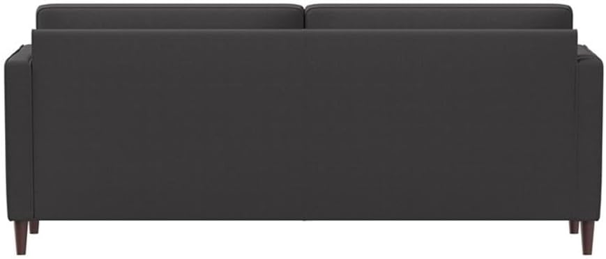 Studio Living® Lexington 75.6' Sofa, Mid-Century Modern, Pocket Coil Comfort, Easy Assembly, Woven Fabric, Heather Gray