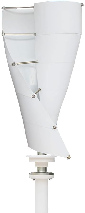 Wind Turbine Generator, 3000W Wind Tubine Generator Vertical Turbine Alternative Free Energy Windmill 24V 48V MPPT Controller Wind System for Boats, Gazebos, Chalets, or Mobile Homes(With MPPT control