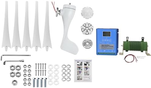 3000W Wind Turbine Generator Kit with 300W Solar Panel & MPPT Controller, 12V/24V/48V Hybrid Power System for Off-Grid Home & Street Lighting Solutions