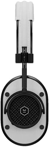 MASTER & DYNAMIC MH40 Over-Ear Wireless Headphones Gen II, Black Metal/White Leather