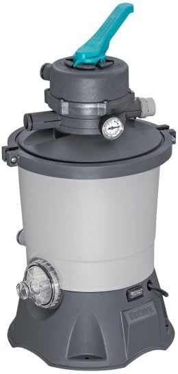 Bestway 950 Gallon Sand Filter Pool Pump for 300 to 4,800 Gallon Above Ground Outdoor Swimming Pools with Pre-Filter Strainer for Clean Water