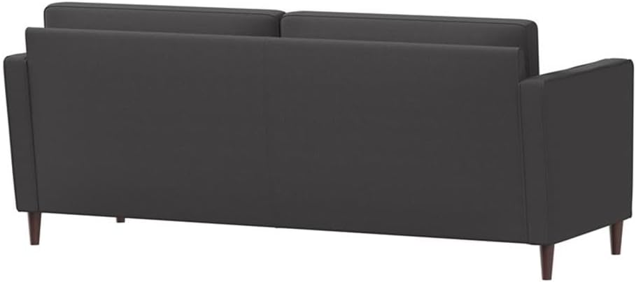 Studio Living® Lexington 75.6' Sofa, Mid-Century Modern, Pocket Coil Comfort, Easy Assembly, Woven Fabric, Heather Gray