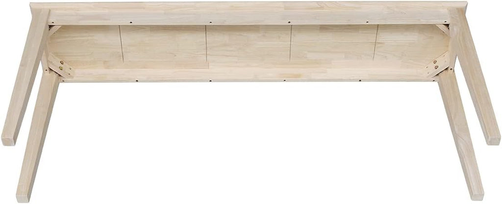 International Concepts Shaker Console Sofa Table, Entryway, 72-Inch Long, Solid Parawood, Unfinished