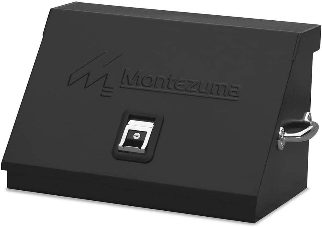 Montezuma – SM200B – 22.5-Inch Portable TRIANGLE Toolbox – Heavy-Duty Steel Construction – Metric and SAE Storage Chest – Weather-Resistant Toolbox – Lock and Latching System