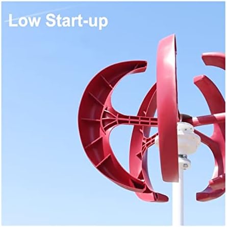 High Power 3000W Vertical Axis Wind Turbine Generator for Home, 12V/24V/48V with MPPT, Low Noise, Efficient Windmill for Farm & Garden, High Energy Utilization