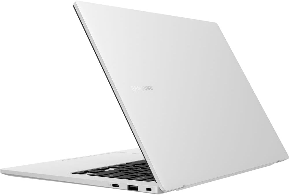 SAMSUNG Galaxy Chromebook Go 14' Laptop Computer, Wi-Fi, Lightweight Slim Durable Design, 12-Hour-Battery, 4GB Memory, 32GB eMMC, Silver/Black