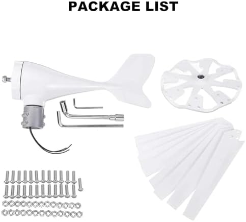 3000W Wind Turbine Generator - High-Efficiency Small Windmill for Home, 12V Hybrid Solar & Wind Power Kit, Renewable Energy Solution for Off-Grid Living, Eco-Friendly Power System
