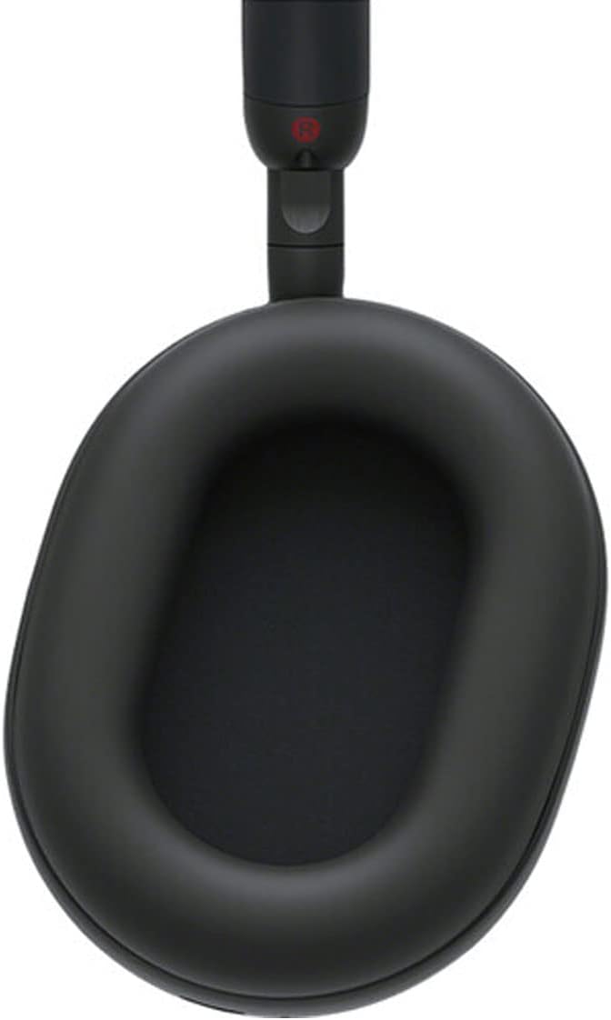 Sony WH-1000XM5 Noise-Canceling Wireless Over-Ear Headphones (Black), 30 Hours Playback Time, Hands-Free Calling, Alexa Voice Control - Kit with Charging Cube