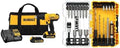 DEWALT 20V Max Cordless Drill Driver Power Tool Set, 2 Batteries and Charger Included with 20 Piece DEWALT Screwdriver Bit Set and Drill Bits, Rapid Load, Tin, 20-Piece, (DCD771C2) and (DW2503)