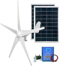 3000W Wind Turbine Generator Kit with 200W Solar Panel & MPPT Controller for 12V 24V 48V Systems - Ideal for Home Power Supply, Street Lighting & Off-Grid Projects