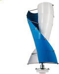 Wind Turbine Generator, 3000W Wind Tubine Generator Vertical Turbine Alternative Free Energy Windmill 24V 48V MPPT Controller Wind System for Boats, Gazebos, Chalets, or Mobile Homes(With MPPT control