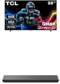 TCL 98-Inch QM6K QLED 4K Smart QD-Mini LED TV with Google TV (98QM6K, 2025 Model) + S45H S Class 2.0 Channel Sound Bar with Dolby Atmos