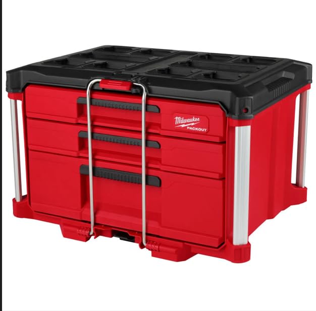 Milwaukee Packout 3 Drawer Multi-Deep Tool Organizer Box - 48-22-8447