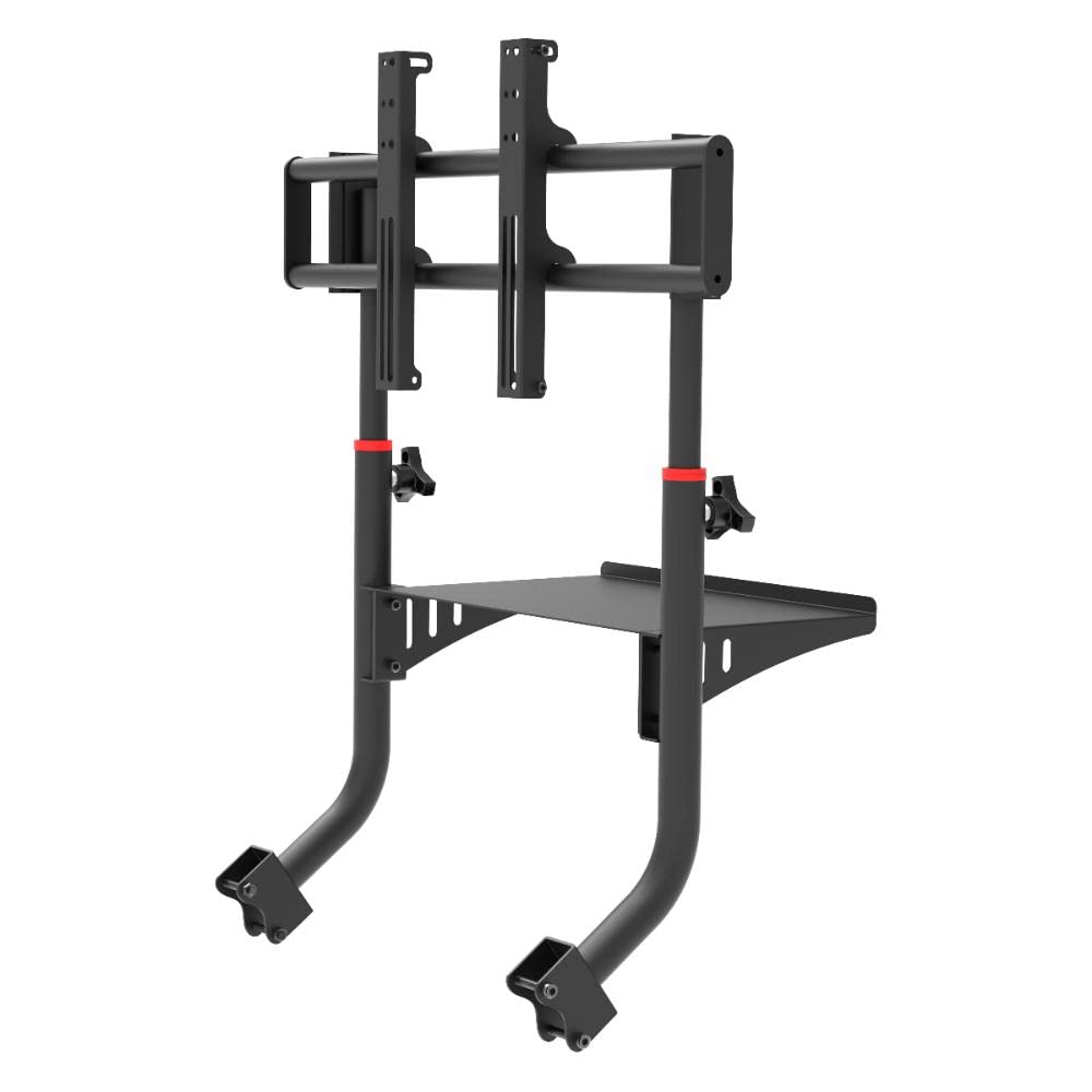 Extreme Sim Racing Tv Stand Add-on Upgrade for Wheel Stand SXT V2 - Fits only SXT V2 - Suitable for TV sizes up to 50'