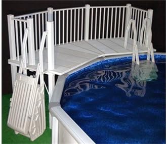 Vinyl Works of Canada Above Ground Swimming Pool Resin Deck Kit - Taupe 5 x 13.5 Feet