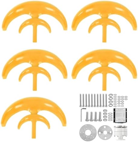 5200W Vertical Wind Turbine Generator 12V/24V/48V with Controller, 3000W Inverter & 2x100W Solar Panels for Efficient Wind-Solar Hybrid Energy Solution