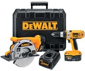 DEWALT DW988KM-2 18 Volt 1/2-Inch Cordless Hammerdrill/Drill/Driver & Metal Cutting Circular Saw Kit
