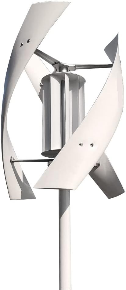 Wind Turbine Generator, 3000W 24V 48V Vertical Wind Turbine Generator for Home Free Energy Wind Power Windmill Permanent Maglev with MPPT Controller for Boats, Gazebos, Chalets, or Mobile Homes(With C