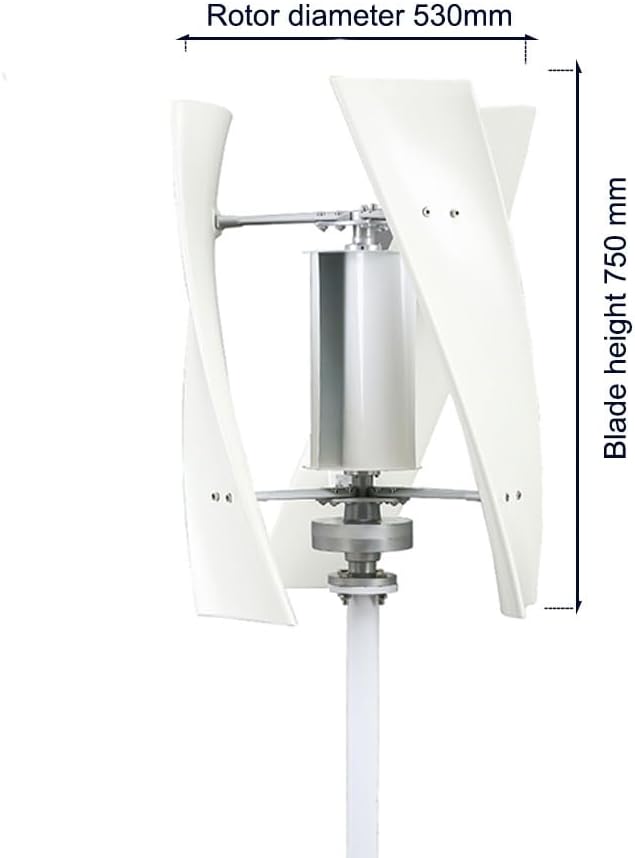 Wind Turbine Generator,3000W 12V24V 48V 220V W/Controller Vertical 3 Blade Wind Power Turbine Generator Kit Suitable for Outdoor Garden Lighting