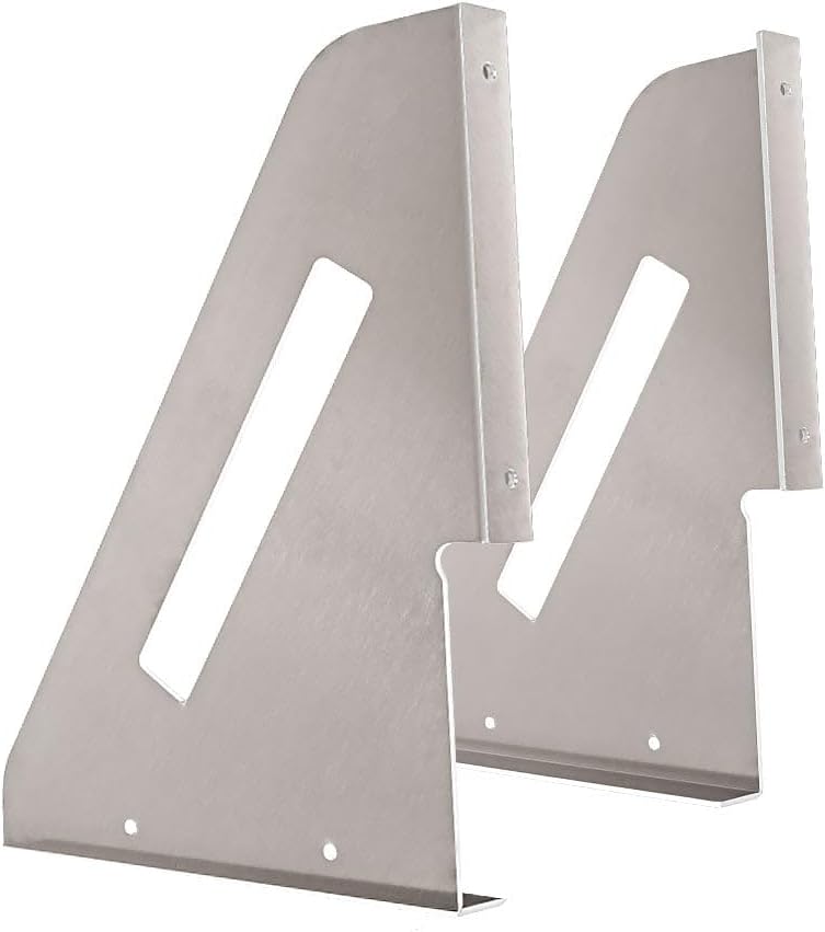Mytee Products Aluminum Mounting Brackets for Flatbed and Stepdeck Trailer Toolbox - 24' x 24' Weld-on, Weather Resistant Underbody Truck Tool Box Mounting Kit - 1 Pair