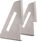 Mytee Products Aluminum Mounting Brackets for Flatbed and Stepdeck Trailer Toolbox - 24' x 24' Weld-on, Weather Resistant Underbody Truck Tool Box Mounting Kit - 1 Pair