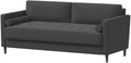 Studio Living® Lexington 75.6' Sofa, Mid-Century Modern, Pocket Coil Comfort, Easy Assembly, Woven Fabric, Heather Gray