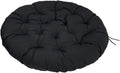 Rocker Chair Pads Thickened Hanging Egg Swing Chair Cushion for Outdoor Patio Garden Swing Chair Black 51' x 51'