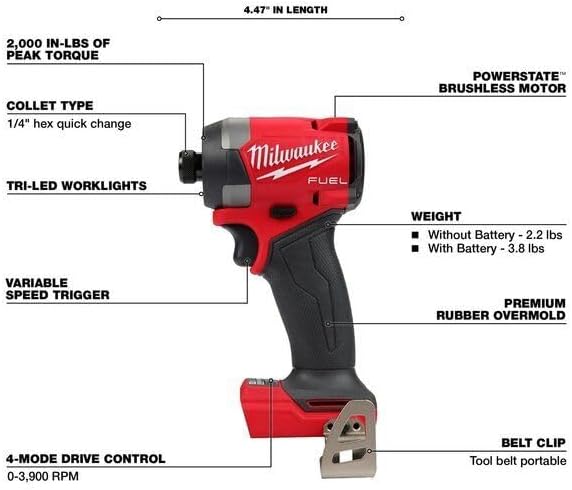 EMBER & VALOR 3697-25 Fits for Milwaukee Tool 3697-25 M18 Fuel 5-Tool Combo Kit