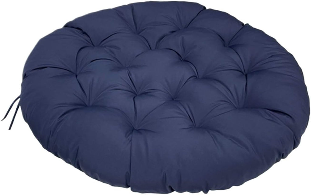 Indoor Outdoor Papasan Chair Cushion, Bucket & Moon Comfy Round Cushion, Tufted Wicker Hanging Egg Chair Cushion for Garden, Living Room, Bedroom
