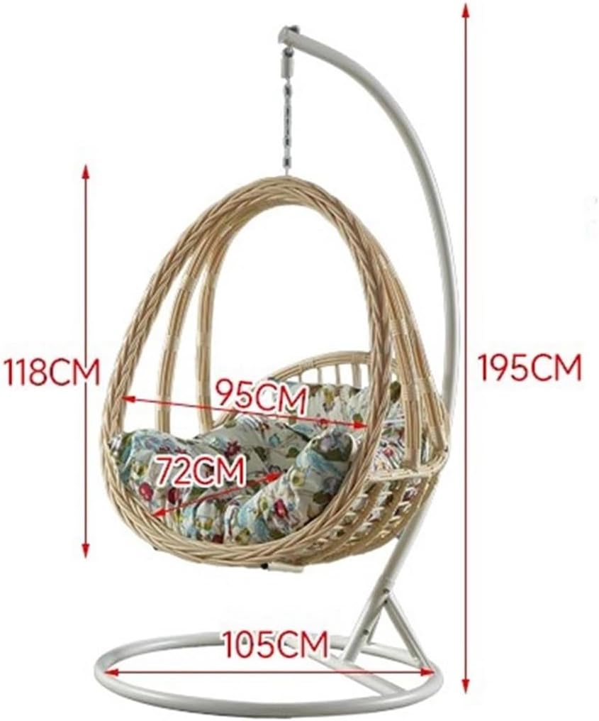 Wicker Chairs Iron Art Thickened Hanging Chairs Household Balconies Hanging Baskets Indoor Swings Hammocks Hanging Chairs Lounge Chairs Rocking Chairs and Lounge Chairs Patio Chair