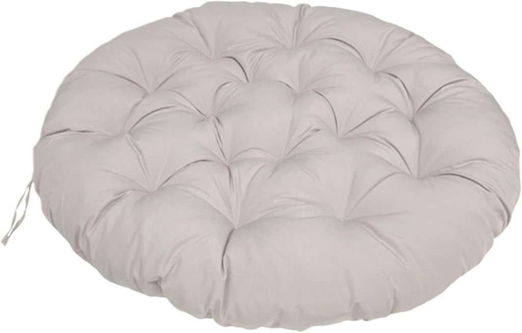 Indoor Outdoor Papasan Chair Cushion, Bucket & Moon Comfy Round Cushion, Tufted Wicker Hanging Egg Chair Cushion for Garden, Living Room, Bedroom