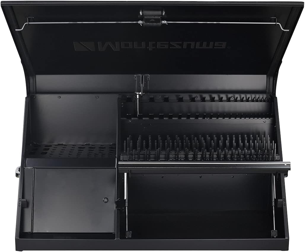 Montezuma DX411B 41' x 18' Heavy Duty Steel Triangle Toolbox (steel, black)