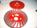 5 Inch Set of 6 Pieces Heavy Duty Diamond Coarse Grinding Abrasive Turbo Cup Wheel for comcrete granite travertine terrazzo stone quartz NON Threaded fits DAMO makita dewalt grinder and dust shroud