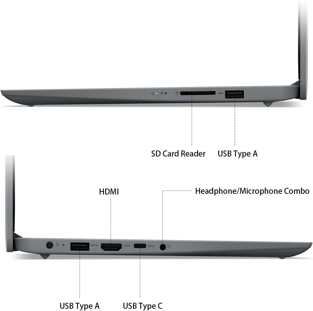 Lenovo IdeaPad 1 1i 14' Laptop with 1-Year Microsoft 365, Intel Processor, 12GB RAM, 128GB eMMC + 512GB SSD, SD Card Reader, Privacy Camera, Long Battery Life, with Accessories, Win 11 Pro