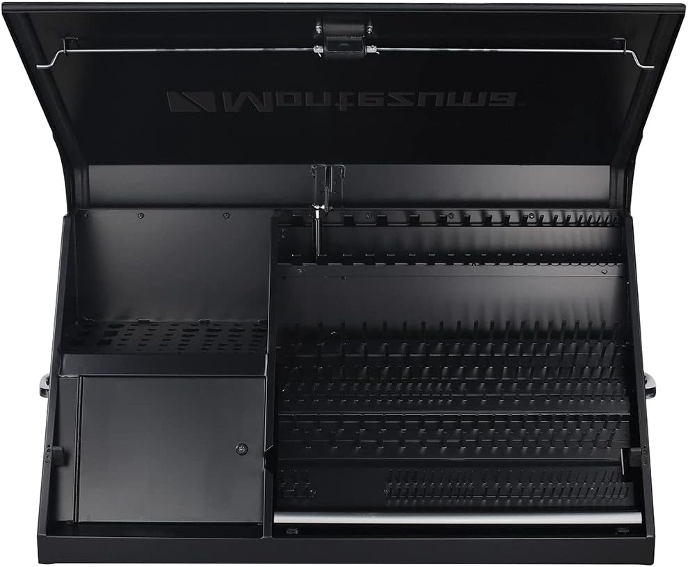Montezuma DX411B 41' x 18' Heavy Duty Steel Triangle Toolbox (steel, black)