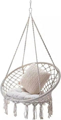 Wicker Chairs Hanging Basket Outdoor Cotton Rope Hanging Chair Balcony Rocking Chair Indoor Homestay Swing Patio Chair