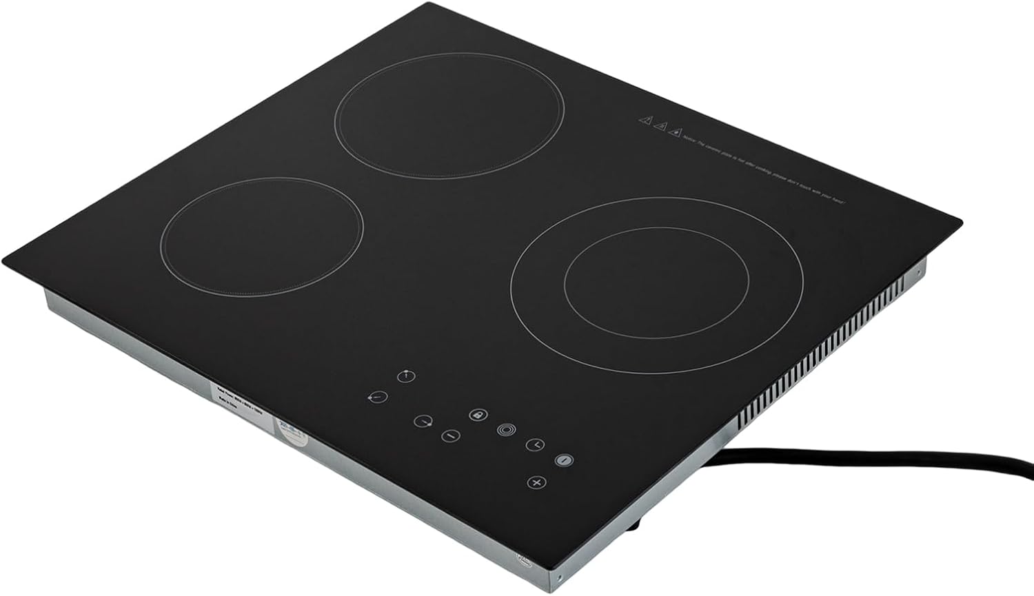 3 Burner Induction Cooktop with Timer, Portable Induction Cooker Electric Stove Top Sensor Touch Stove Multiple Power Levels Adjustable Temperature for Cooking, Black