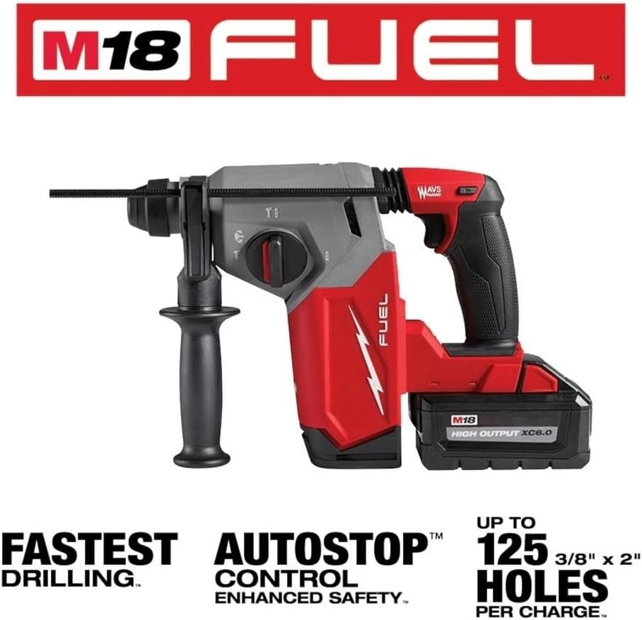 2912-22 Power Rotary Hammers Cordless Rotary Hammers for Milwaukee M18 18V FUEL 3-Mode Brushless 1' Rotary Hammer Kit - New