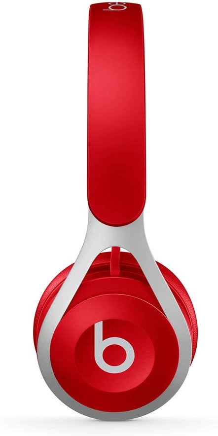 Beats EP Wired On-Ear Headphones - Battery Free for Unlimited Listening, Built in Mic and Controls - Red