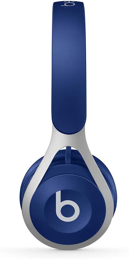Beats EP Wired On-Ear Headphones - Battery Free for Unlimited Listening, Built in Mic and Controls - Blue