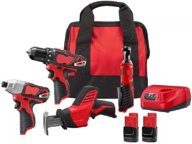 For Milwaukee.. M12 4-Tool Combo Kit