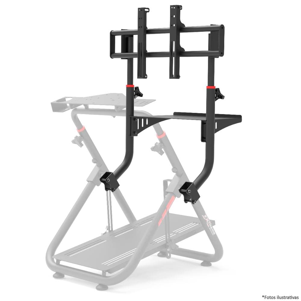 Extreme Sim Racing Tv Stand Add-on Upgrade for Wheel Stand SXT V2 - Fits only SXT V2 - Suitable for TV sizes up to 50'