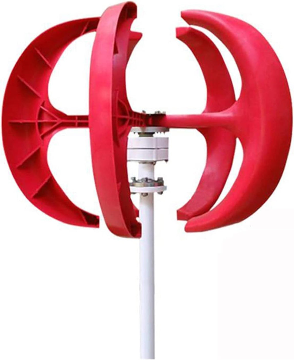 Wind Turbine Generator, 3000W Small Vertical Axis Wind Turbine Generator 3KW 12V 24V 48V with MPPT Low Noise Windmill for Home Farm Wind System for Boats, Gazebos, Chalets, or Mobile Homes(White with
