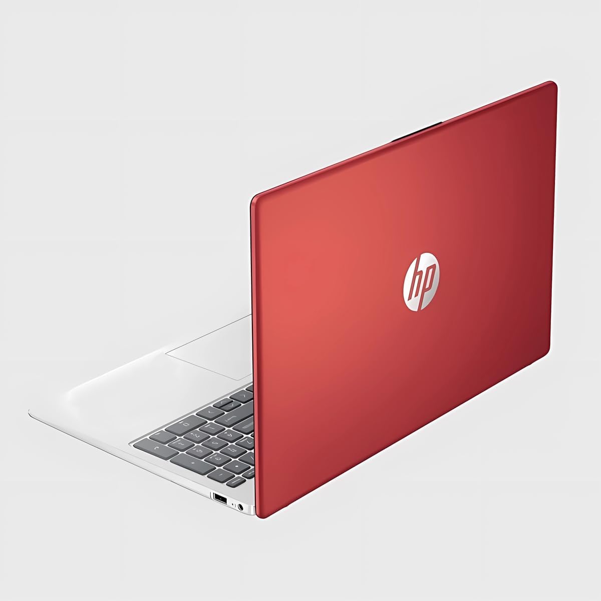 HP Laptop for Business & Students, 15.6'' HD Anti-Glare Display, Intel 4-Cores N200, 16GB RAM, 128GB UFS, Wi-Fi 6, Webcam, HDMI, USB-C, PDG HDMI Cable, Windows 11 Home in S Mode, Scarlet Red, 15-FD