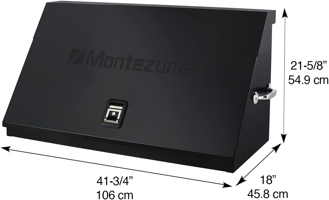Montezuma DX411B 41' x 18' Heavy Duty Steel Triangle Toolbox (steel, black)