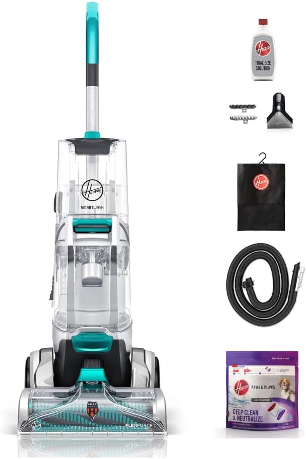 Hoover SmartWash Automatic Carpet Cleaner Machine, Deep Cleaning Carpet Shampooer Machine, Pair with a Hoover Cleaner Solution for a Bright, Refreshed Home