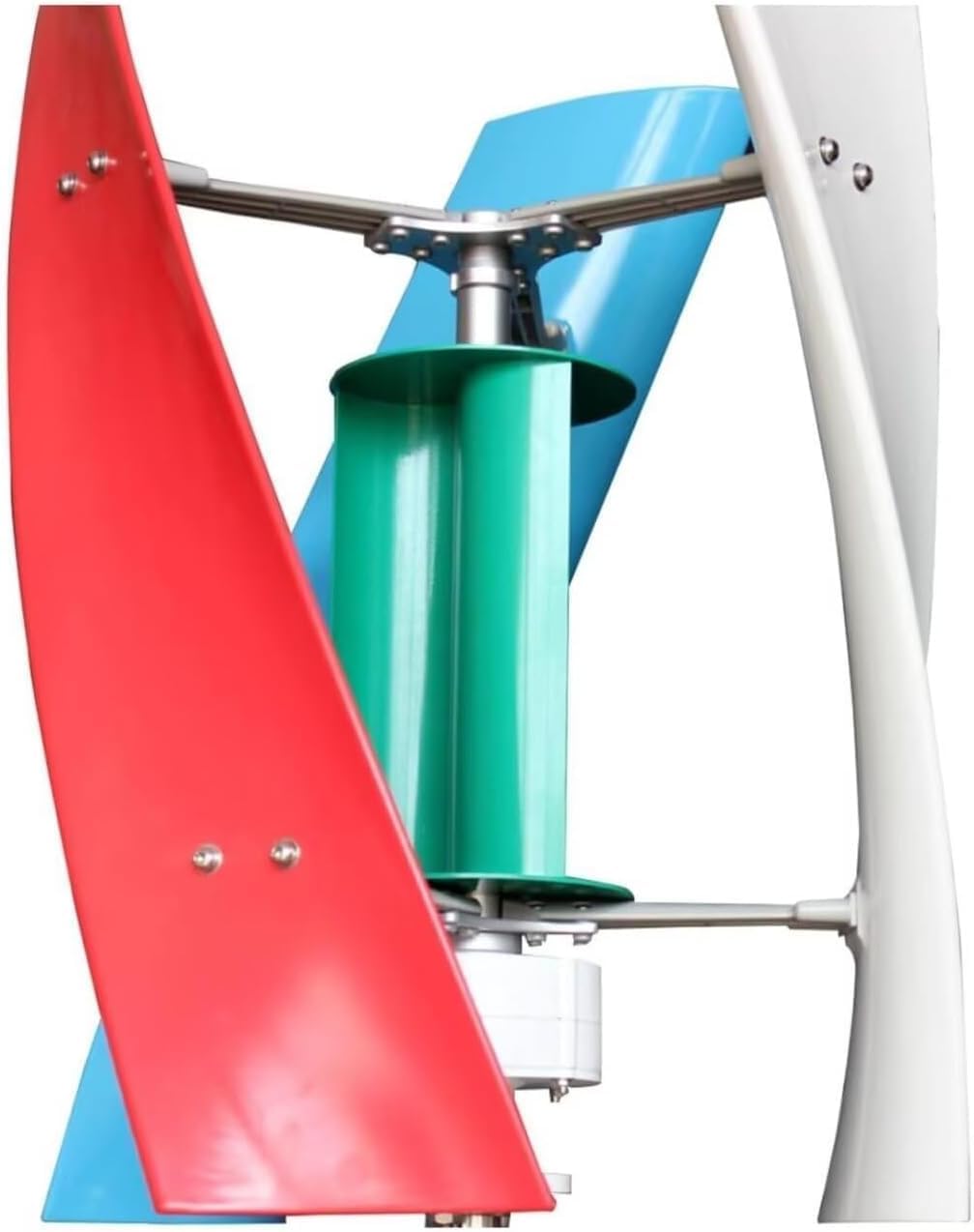 Wind Turbine Kit 3000W Vertical Axis Wind Turbine Generator with Solar Hybrid Controller, Free Energy Windmill Power Generation