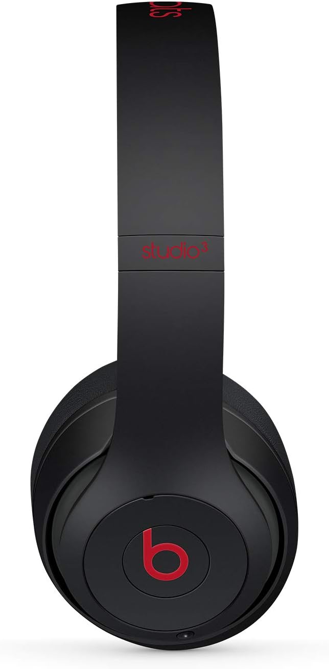Beats Studio3 Decade Collection Wireless Over-Ear Headphones - Defiant Black/Red (Renewed)