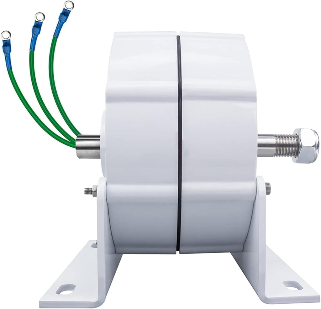 Generator 3000W Low RPM Motor Permanent Magnet Alternator 12V 24V 48V Low Noise DIY AC Alternator Permanent Magnet Motor with Base