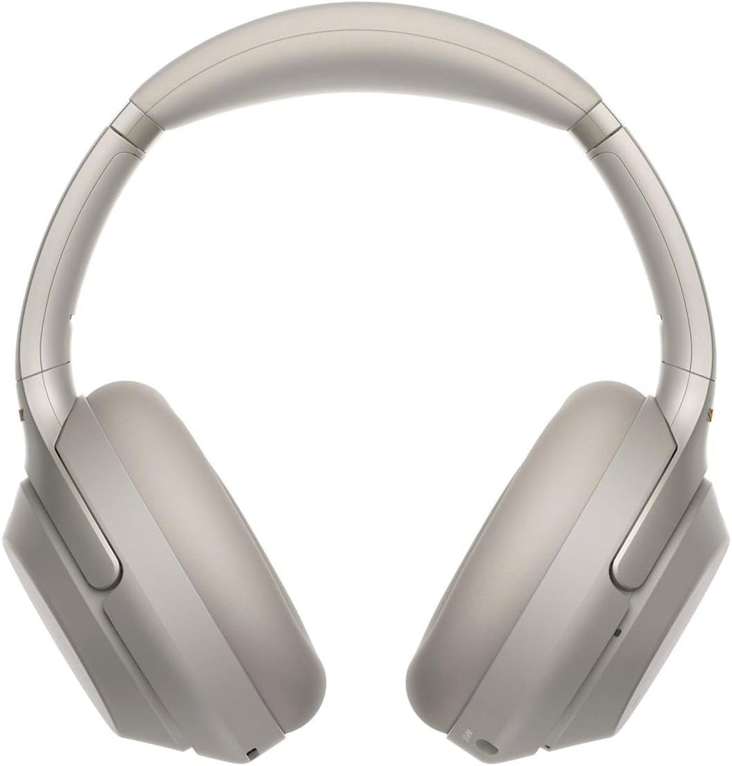Sony WH1000XM3 Noise Cancelling Headphones : Wireless Bluetooth Over the Ear Headset – Silver (2018 Version)
